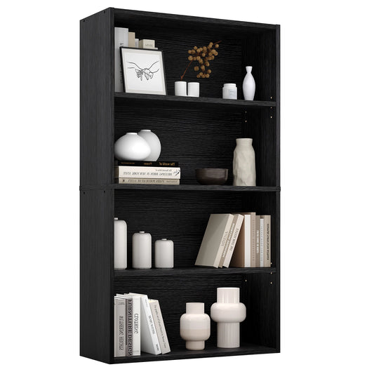 JHK Modern Wooden Bookcase Shelf for Living Room or Office