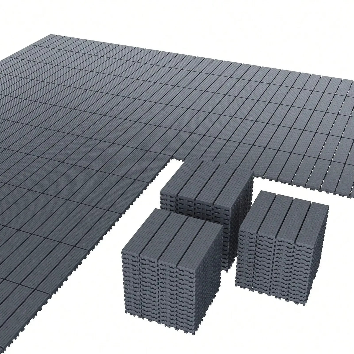Waterproof Interlocking Outdoor Deck Tiles for Patios and Balconies