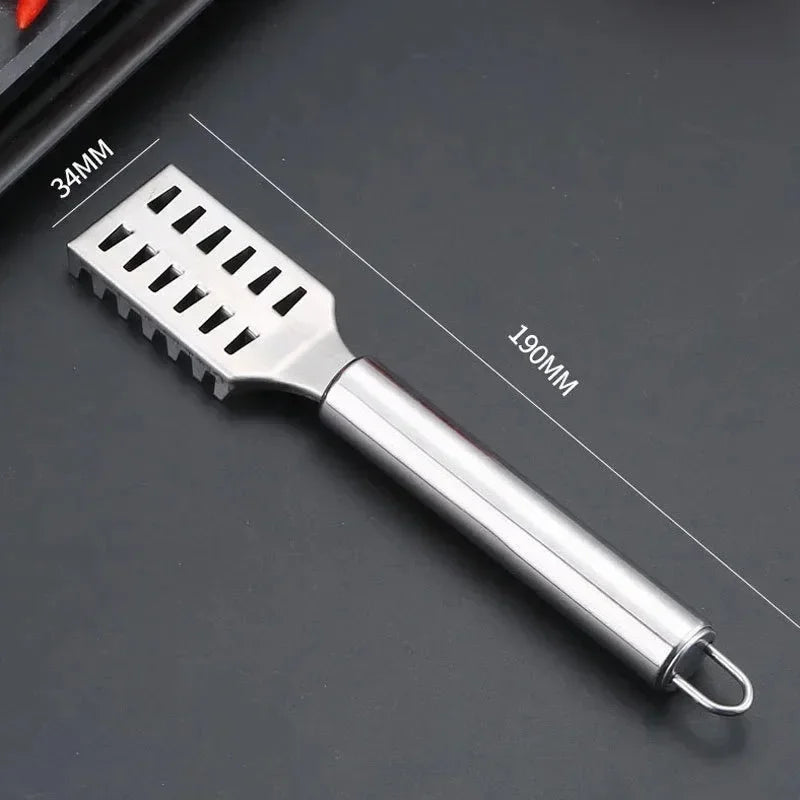 Stainless Steel Fish Scale Knife With Sawtooth Edge For Cleaning