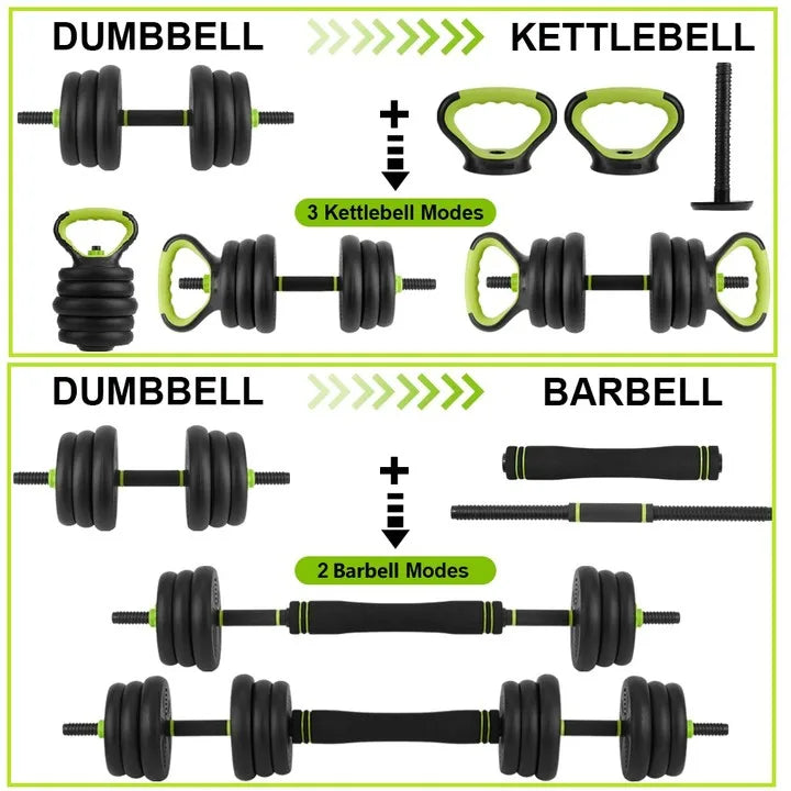 TWISTER.CK Adjustable Dumbbell Set With Connector for Home Gym Training