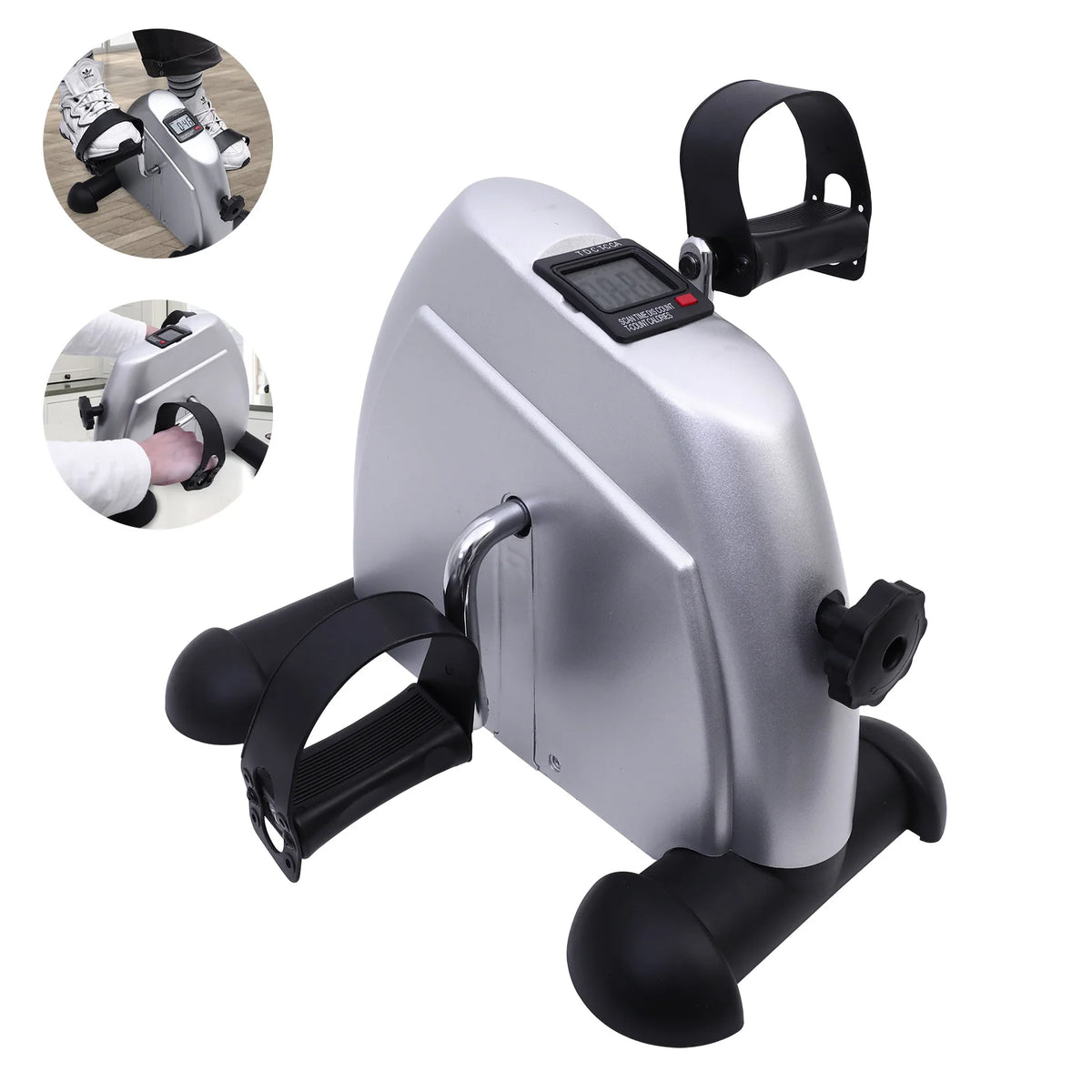 Motorized Under Desk Pedal Exerciser With LCD Display for Home Fitness