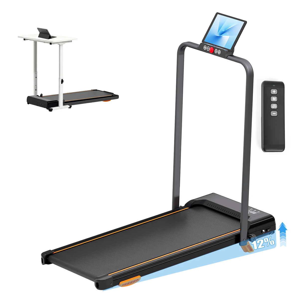 Gymheit Foldable Incline Treadmill for Home Walking and Jogging Workouts