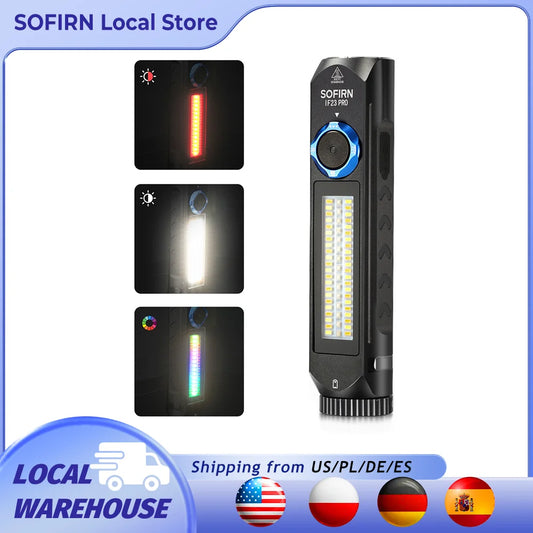 Sofirn IF23 Pro RGB Rechargeable LED Flashlight With Magnetic Function