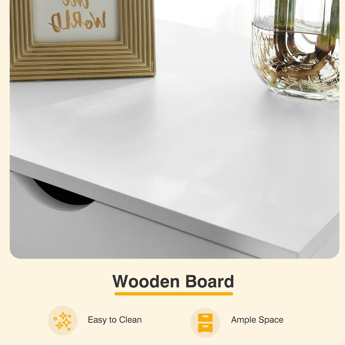 MCQ Wood Living Room Cabinet With File And Printer Storage