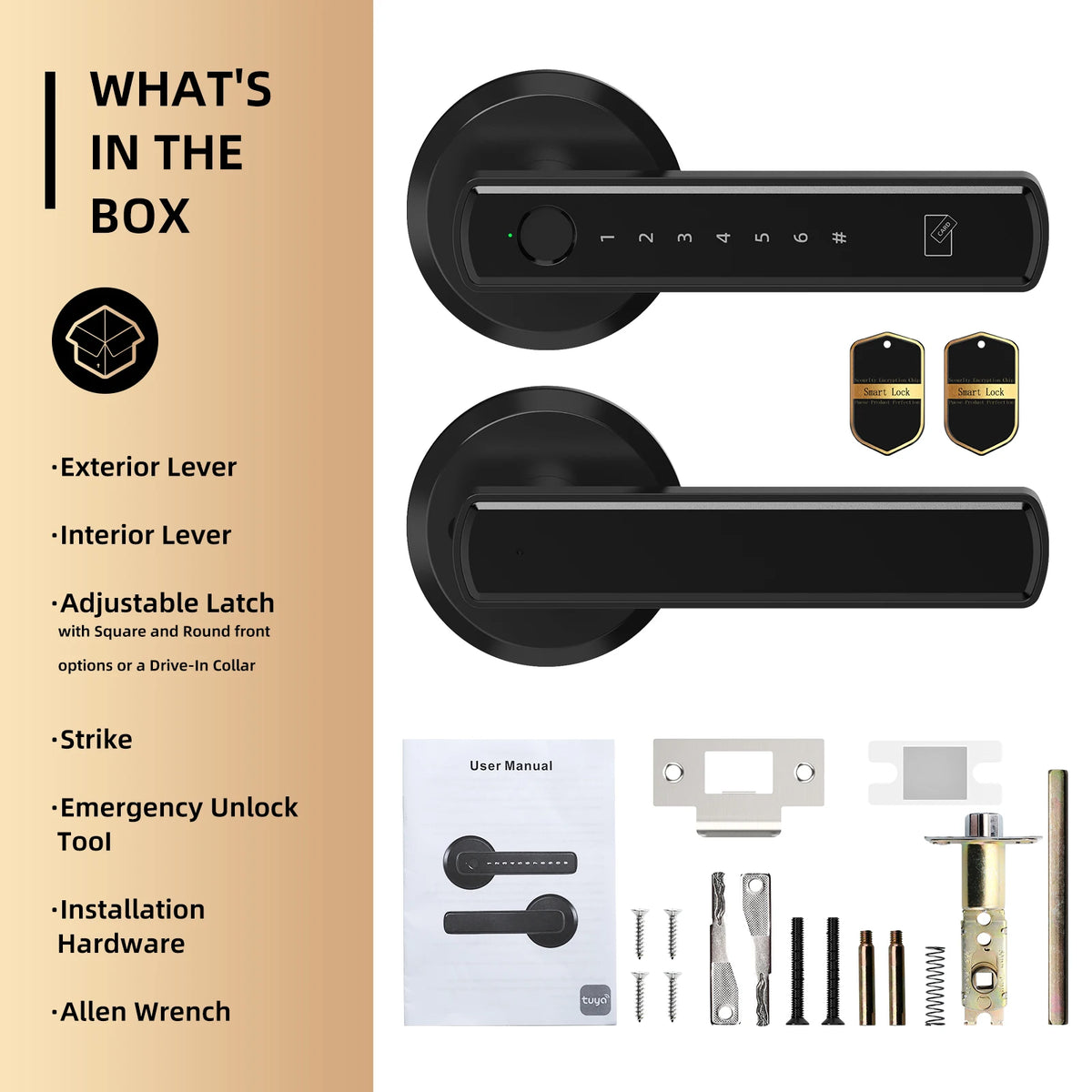 Viladepot Smart Fingerprint Door Lock With App And Keypad Access