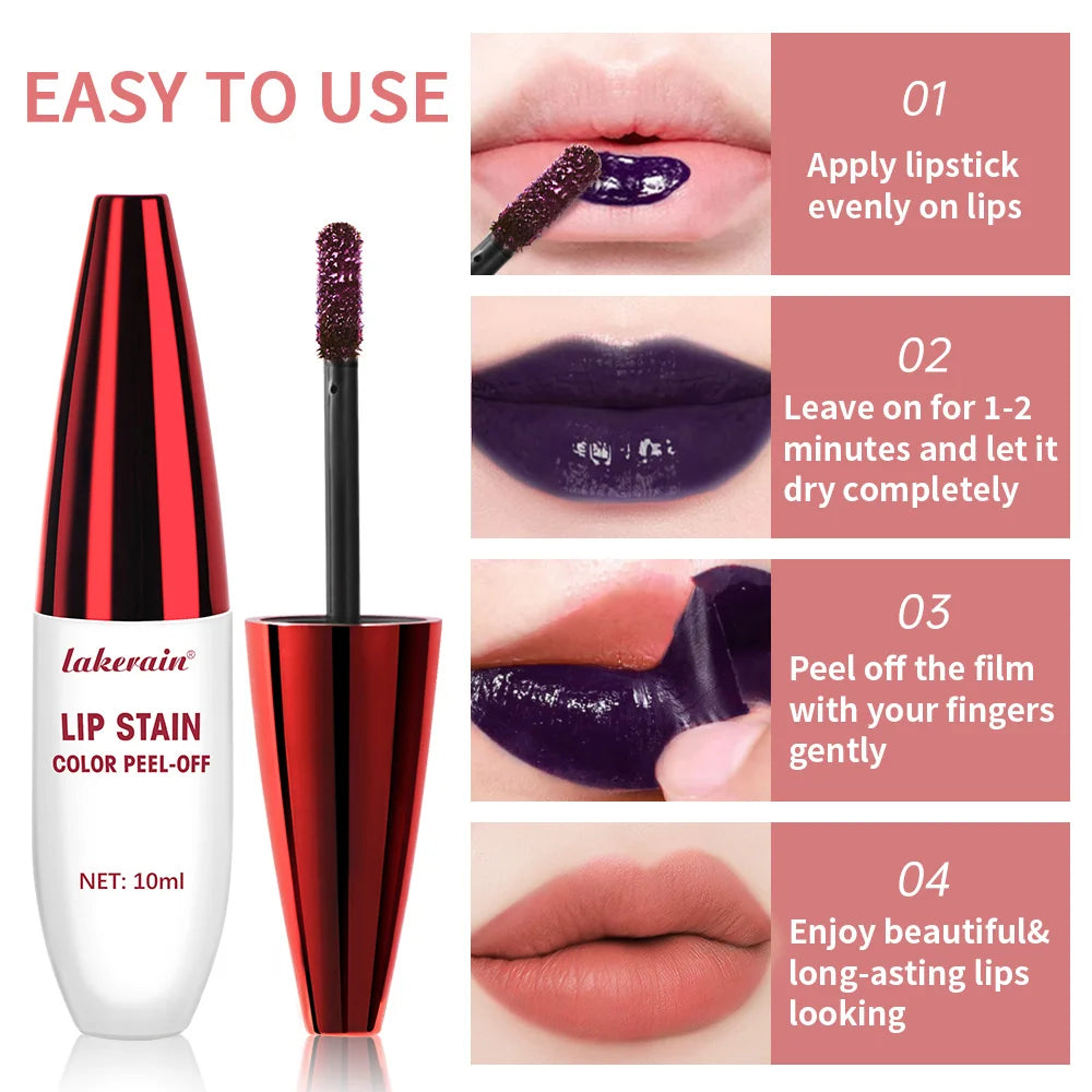 Peel Off Long Lasting Waterproof Lip Stain Tattoo Tint
