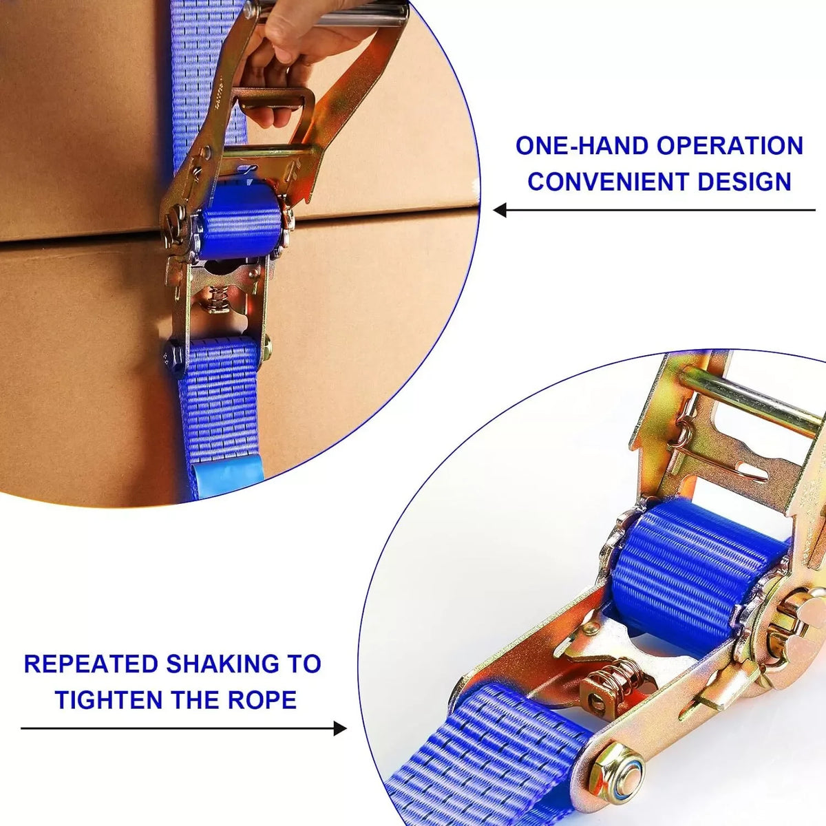 TLGREEN Heavy Duty Double J Hook Ratchet Tie Down Straps