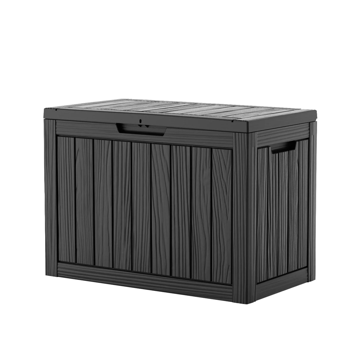 Waterproof Resin Outdoor Deck Storage Box With Lockable Lid