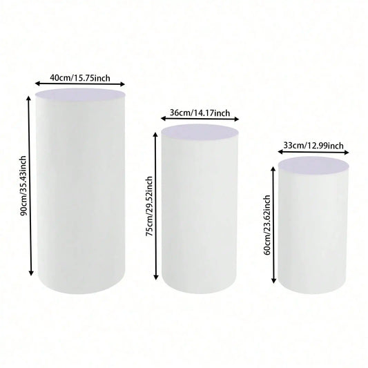 Cylinder Pedestal Display Stands for Wedding and Party Decor