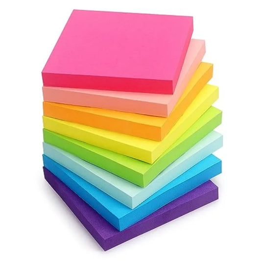 Sticky Notes Pads for Office School and Everyday Organization