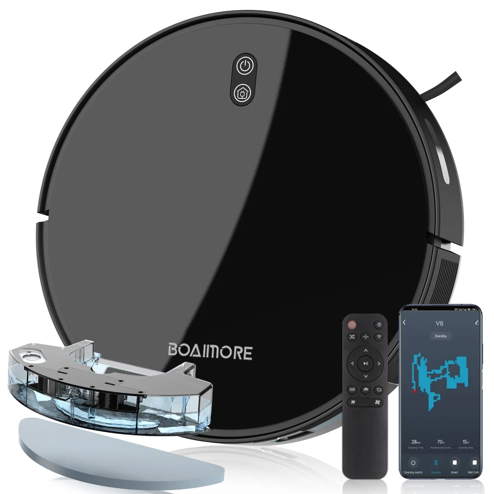 BOAIMORE Robot Vacuum Mop Combo with Mapping and Self Charging