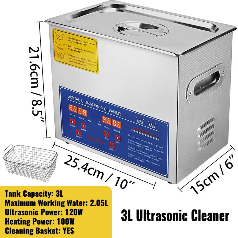 SucceBuy Portable Ultrasonic Cleaner for Household Cleaning Appliances