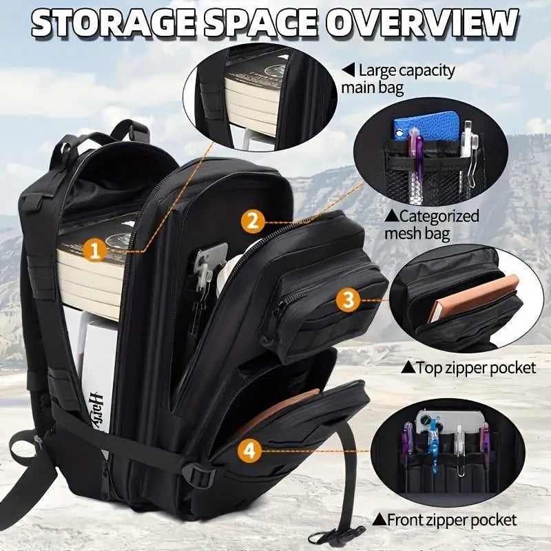 JSERYISGN Lightweight Hiking Backpack For Travel Cycling And Outdoor Sports
