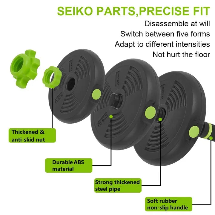 TWISTER.CK Adjustable Dumbbell Set With Connector for Home Gym Training