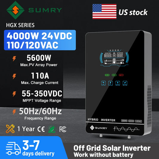 Sumry 4KW 120V Off Grid Solar Inverter With MPPT Charger