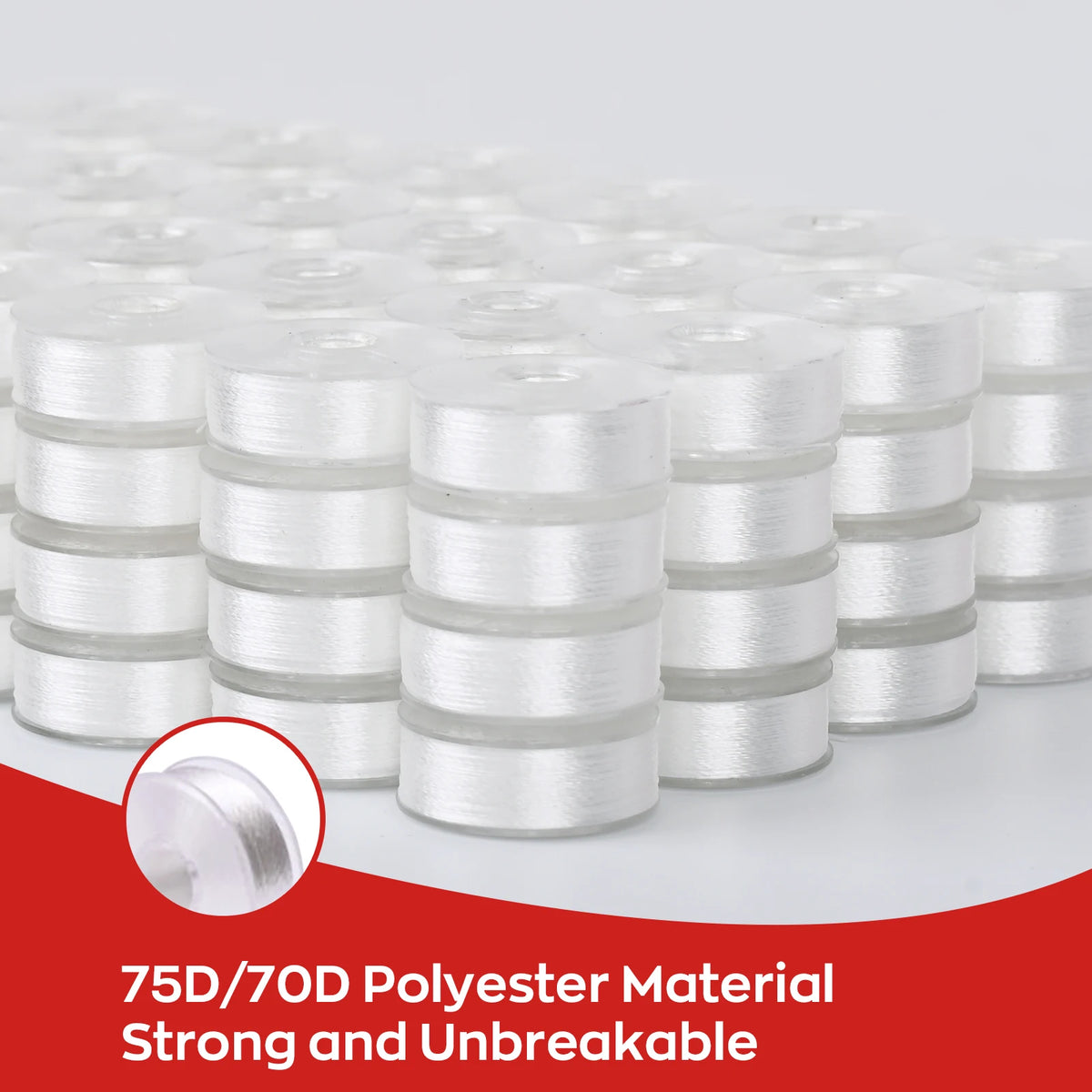 Prewound Polyester Embroidery Bobbin Thread for Brother and Babylock Machines