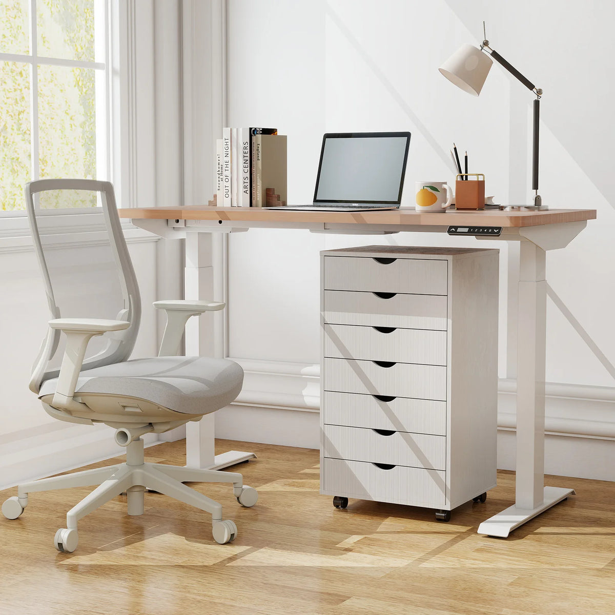 MCQ Wood Living Room Cabinet With File And Printer Storage