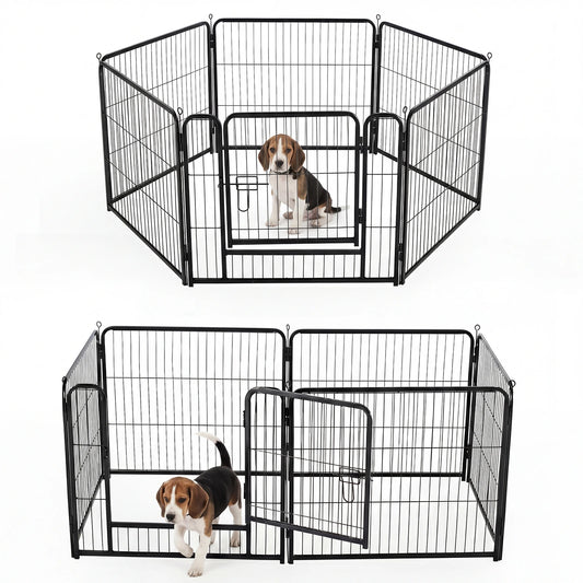JHK Foldable Metal Dog Playpen for Indoor and Outdoor Exercise