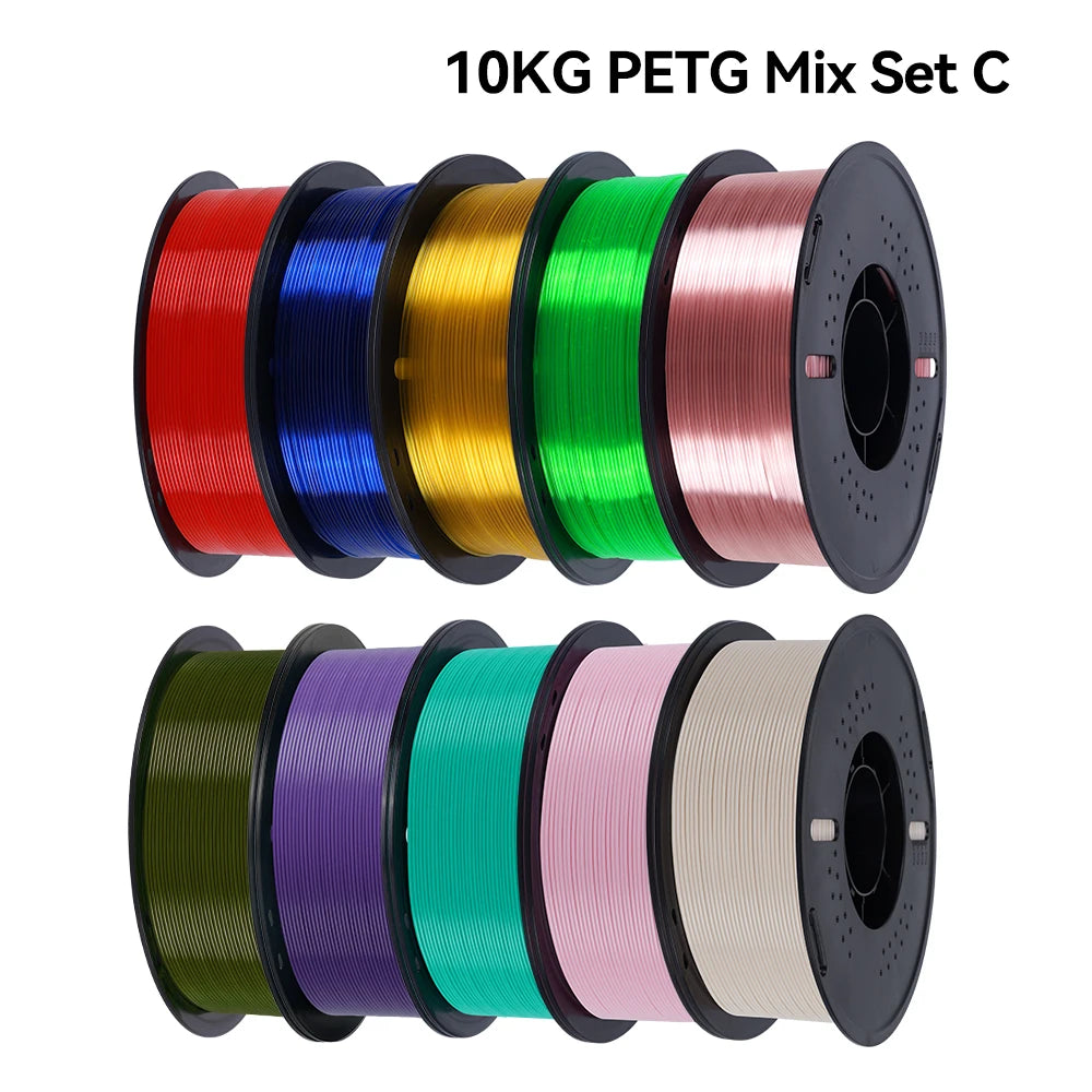 KINGROON PLA PETG 3D Printer Filament Assortment for FDM Printing