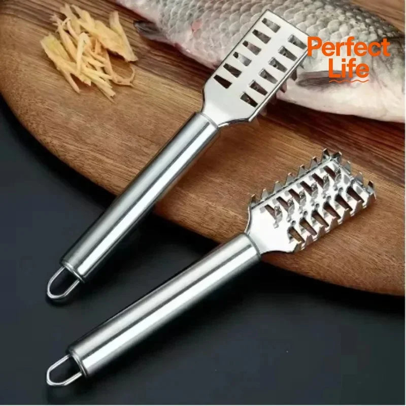 Stainless Steel Fish Scale Knife With Sawtooth Edge For Cleaning