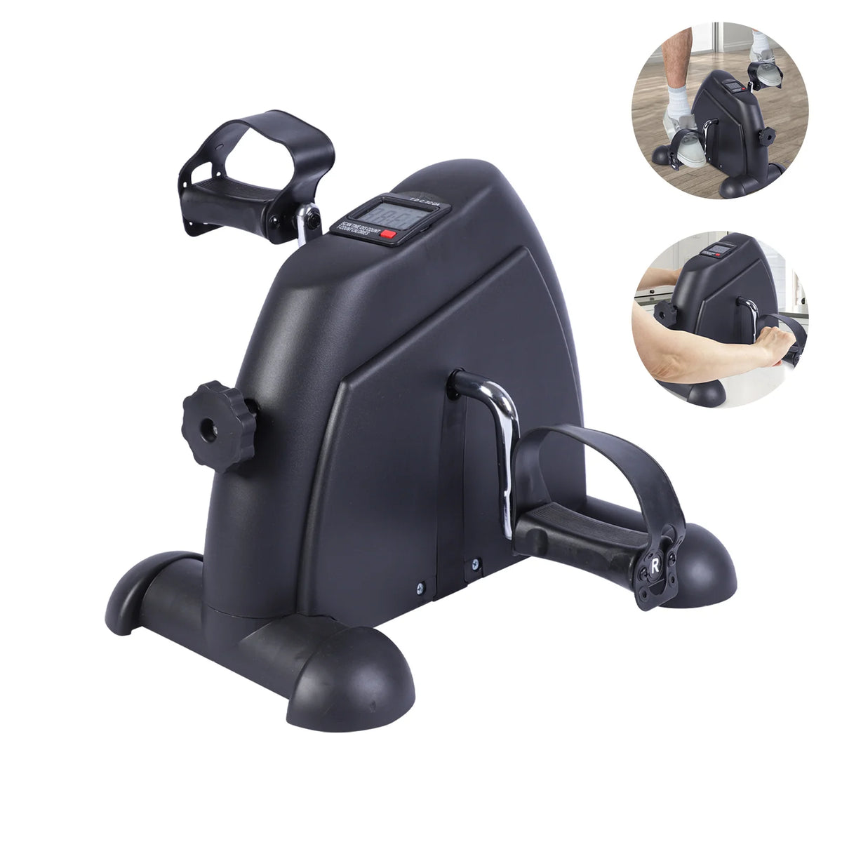 Motorized Under Desk Pedal Exerciser With LCD Display for Home Fitness