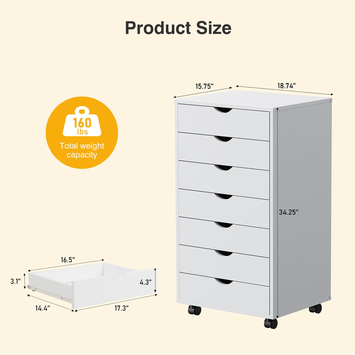 MCQ Wood Living Room Cabinet With File And Printer Storage