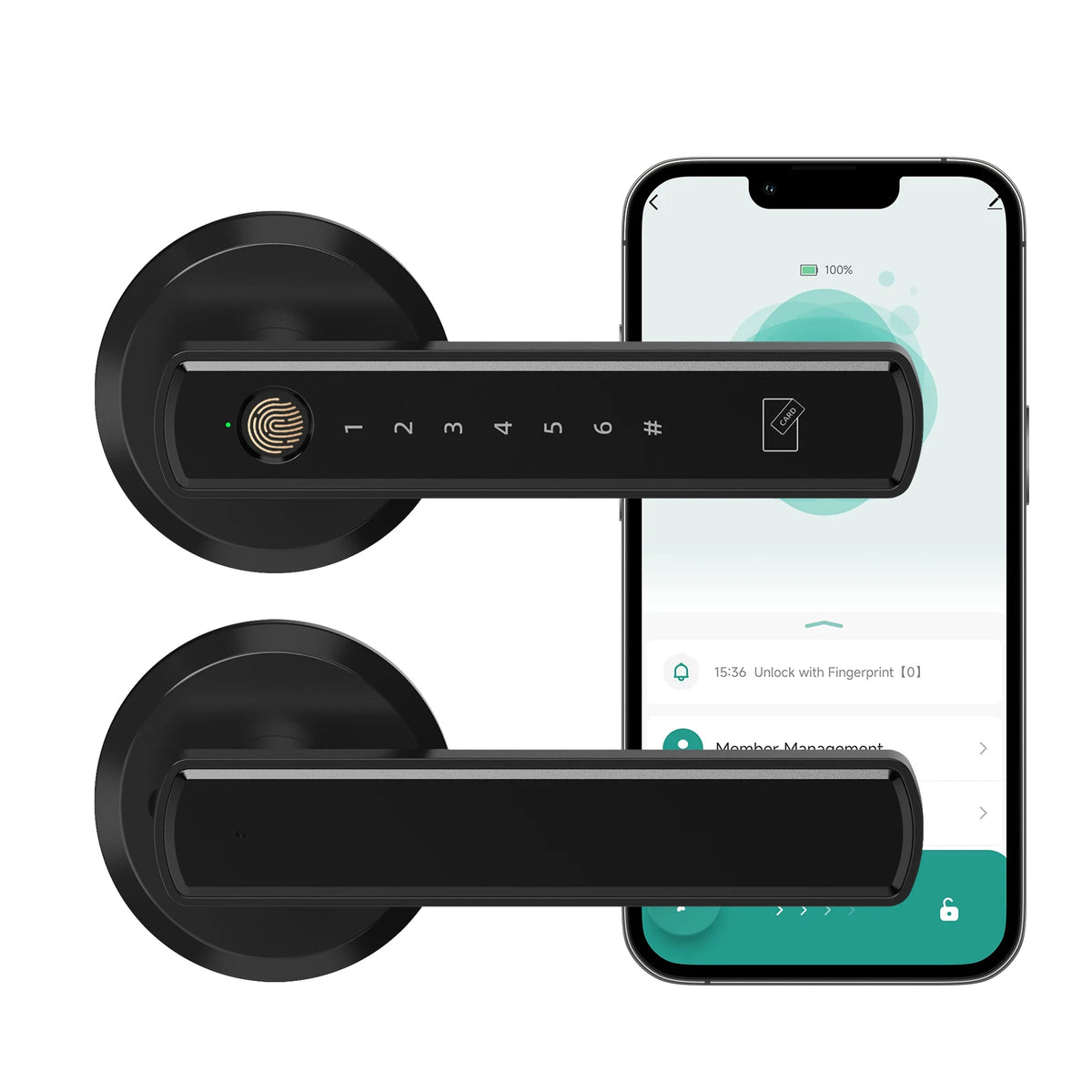 Viladepot Smart Fingerprint Door Lock With App And Keypad Access
