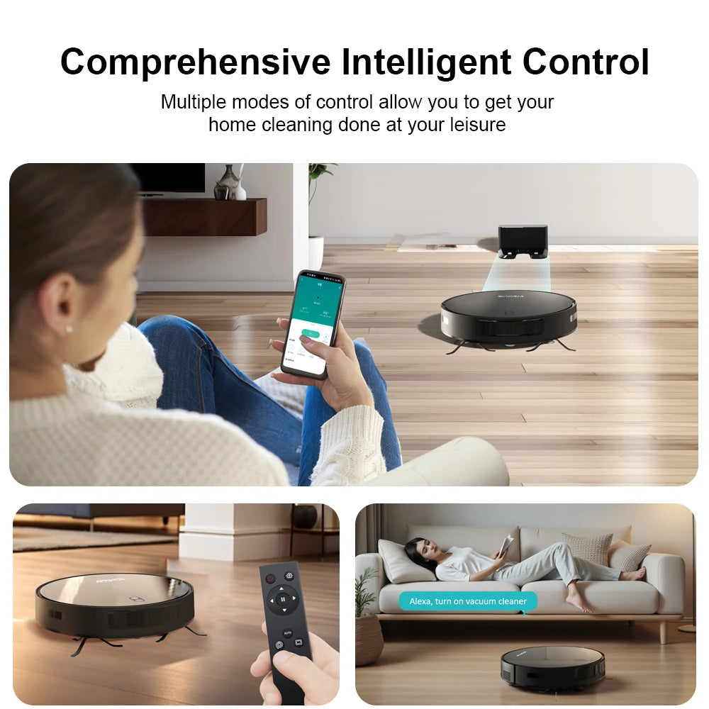 BOAIMORE Robot Vacuum Mop Combo with Mapping and Self Charging