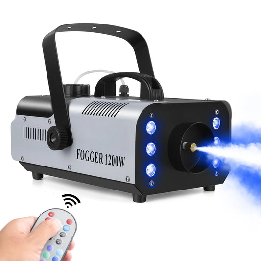U'King Fog Machine With LED Lights For DJ Stage Effects