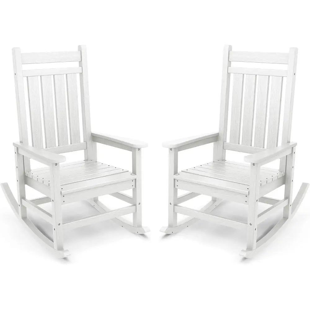 All Weather HDPE Outdoor Rocking Chair for Porch and Garden
