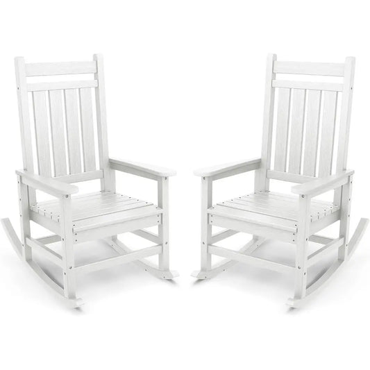 All Weather HDPE Outdoor Rocking Chair for Porch and Garden